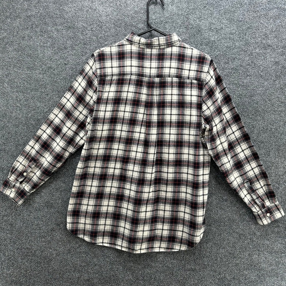 Banana Republic Boyfriend Fit Flannel Shirt Womens Large, 100% cotton - Picture 5 of 9